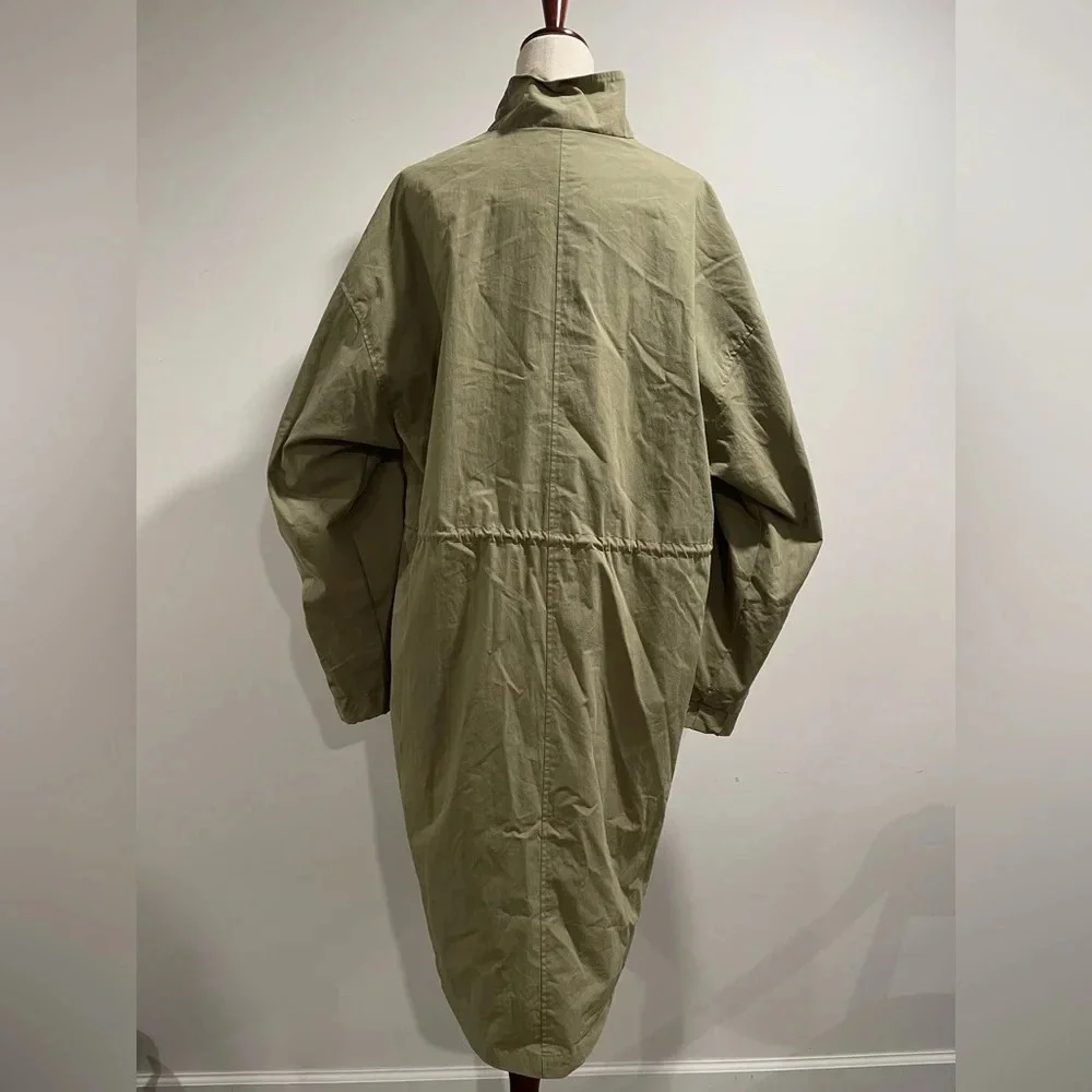 Oak + Fort oversized women's trench jacket, size large